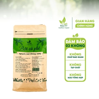 Bột cà phê nguyên trái không rang enema Viet Healthy 1000g, dùng cho coffee enema thải độc đại tràng