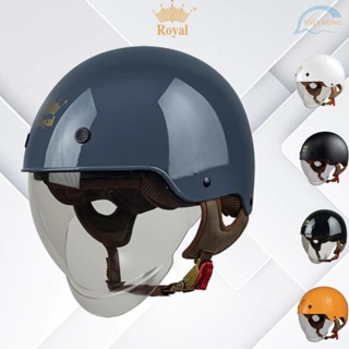 Mũ Bảo Hiểm Nửa Đầu Kính Âm Royal Helmet M239 Trơn, Nón Bảo Hiểm 1/2 Royal Hàng Chính Hãng Bảo Hành 1 Năm Hợp Nam Nữ