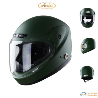 Mũ bảo hiểm trùm đâu kính chống lóa Asia MT120 bảo hành 12 tháng - Size đầu 57-59cm