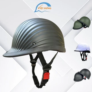 Nón Bảo Hiểm thể thao ĐUA NGỰA VÂN SÒ - Mũ Thời Trang Siêu Đẹp - Mũ Ngược - Vòng Đầu 56-58cm - Mũ Vỏ Sò V&S Helmet S01