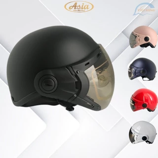 TRỢ GIÁ - Mũ bảo hiểm nửa đầu kính chống lóa cao cấp - Asia MT105K - Vòng đầu 57-59cm - Bảo hành 12 tháng