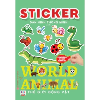 Sách - Sticker dán hình thông minh - Côn Trùng, Bò Sát, Lưỡng Cư (VT)