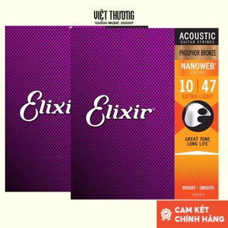 Dây đàn guitar ccoustic, dây thay thế cao cấp Elixir Phosphor Bronze 3313216002 nhập khẩu từ Mỹ-Việt Thương Music