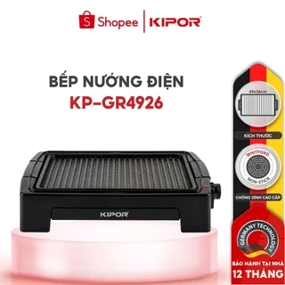 Bếp nướng điện không khói KIPOR KP-GR4926 - Khay nướng rời chống dính WHITFORD của USA - Bảo hành tại nhà 12 tháng