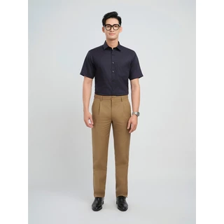 Quần khaki 1ly VIETTIEN SMART CASUAL vải poly phom regular  VT00000262