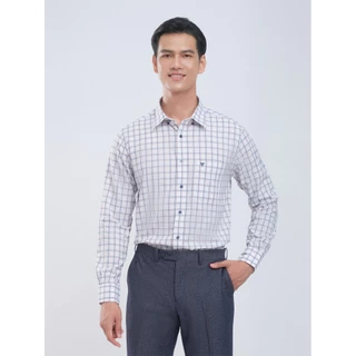 Sơmi dài tay lai bầu VIETTIEN vải sợi tre phom regular VT00000096