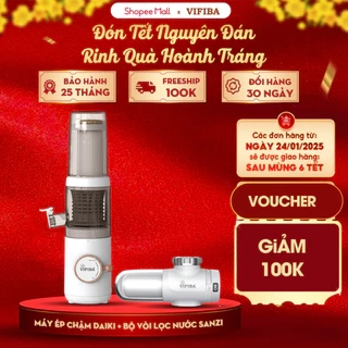 Combo Thanh Mát 1 Máy Ép Trái Cây 120W, 1 Bộ lọc nước VIFIBA x Sanbee Khử CLO