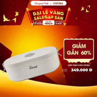 Hộp Cơm Cắm Điện Văn Phòng VIFIBA Hâm Nóng và Giữ Nhiệt, có 3 Ngăn, Tay Cầm Dễ Mang Đi