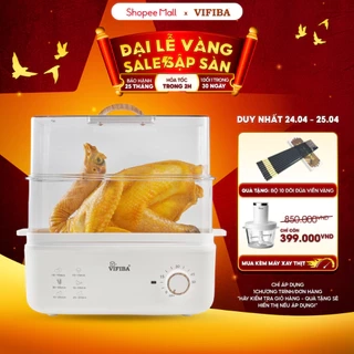 NỒI HẤP THUỶ NHIỆT YOSHI VIFIBA - HẤP HẸN GIỜ - DUNG TÍCH 10L, Hấp Gà Nguyên Con 3kg