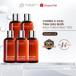 Combo 5 Chai Tinh Dầu Bưởi VIJULLY Kích Thích Mọc Tóc 150ml/Chai