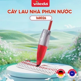 Cây lau nhà phun nước Vileda Promist Max tích hợp 2 tính năng, bông lau Powerzone quét sạch vết bẩn