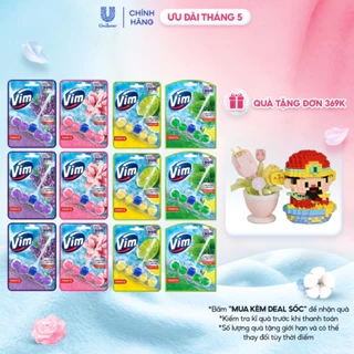 Combo 3 Viên Treo Vệ Sinh Bồn Cầu Vim Power 5 | Sạch Thơm Đến 300 Lần Xả (50g/viên)