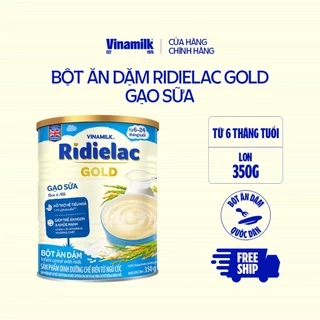 Bột Ăn Dặm gạo sữa Ridielac Gold - Hộp thiếc 350g