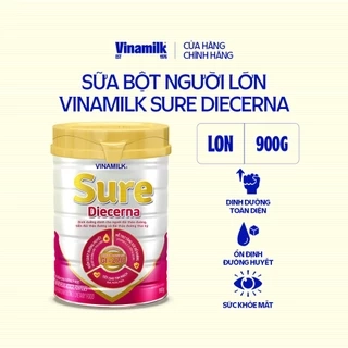 Sữa bột Dành cho người tiểu đường Vinamilk Sure Diecerna 900g