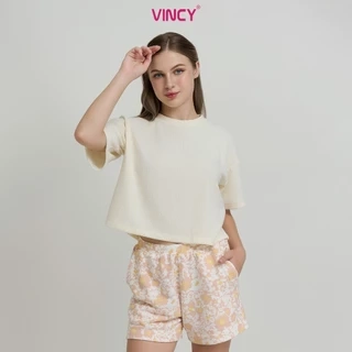 Bộ phối quần short nỉ và áo thun cotton cho mùa Giáng Sinh BST030W41