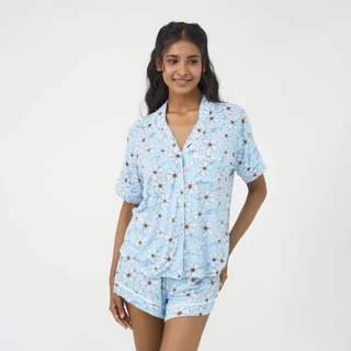 BỘ SHORT THUN PIJAMA THIẾT KẾ TỪ CHẤT LIỆU THUN CO GIÃN, MỀM MẠI MANG LẠI SỰ THOẢI MÁI CHO MÙA NOEL BST060W44