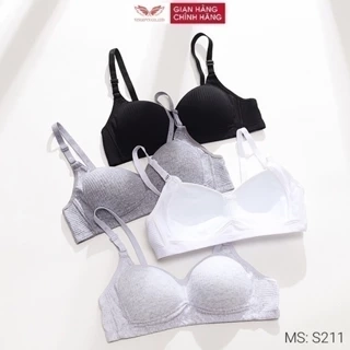 Áo ngực mút mỏng không gọng VINGO chất cotton thoáng khí chữ U dáng thể thao tập gym S211 VNGO