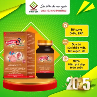 Omega 3 Vinh Gia 2 Giàu EPA Hơn, Giúp Tăng Cường Sức Khỏe Tim Mạch Cho Người Trung-Cao Tuổi (60v/H)