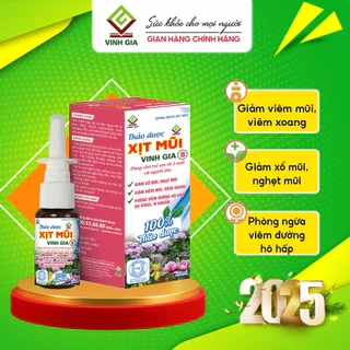 Thảo Dược Xịt Mũi Vinh Gia B Giúp Giảm Viêm Mũi, Viêm Xoang, Sổ Mũi (Dành Cho Trẻ Em & Người Lớn)