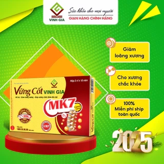 Viên Uống Bổ Sung Canxi Vững Cốt Vinh Gia Giúp Xương Chắc Khỏe Dẻo Dai, Giảm Loãng Xương (Hộp 20V)