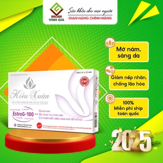 Viên Uống Tăng Nội Tiết Tố Nữ Kiều Xuân, Giảm Nám, Giảm Lão Hóa, Sáng Da (20V/ Hộp)