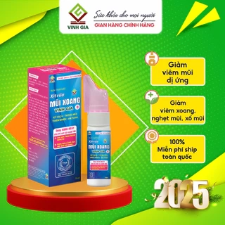 Xịt Rửa Mũi Vinh Gia B Với Tinh Dầu Tràm Giảm Dị Ứng, Nghẹt Mũi Cho Bé & Người Lớn (75ml/ hộp)