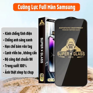 Kính Cường Lực Samsung Full Màn trong suốt Kingkong A12 A13 A14 A15 A03 A03s A05 A23 A10 A11 A51 J4+ J6+ M20 M31 M52..