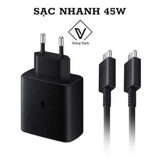 Sạc 45W Cho Note 10 Plus Note 20 S21 S22 S22 Plus S22 Ultra Type C to Type C 5A HÀNG 1:1 Bảo 6 Tháng