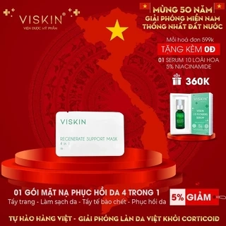 1 gói Mặt nạ sủi bọt VISKIN thải độc, hỗ trợ phục hồi da 4 trong 1 – gói 2g [CHÍNH HÃNG]
