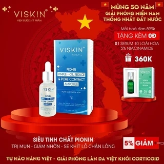 Siêu tinh chất Pionin VISKIN giảm mụn, giảm nhờn và se khít lỗ chân lông - 30g [CHÍNH HÃNG]