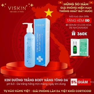Sữa dưỡng thể nâng tông da ban ngày VISKIN - 200g [CHÍNH HÃNG]