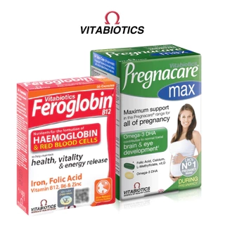 Bộ Sản Phẩm Vitabiotics Cho Mẹ Mang Thai, Cho Con Bú Pregnacare Max Và Feroglobin B12 Bổ Sung Vitamin, Sắt
