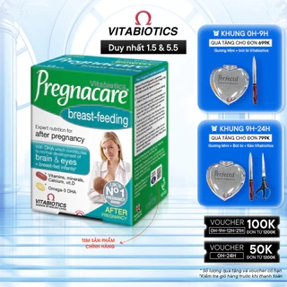 Viên Uống Cho Phụ Nữ Cho Con Bú Vitabiotics PREGNACARE Breast-feeding Bổ Sung Dinh Dưỡng Nâng Cao Sức Đề Kháng 84 Viên