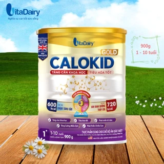 Sữa bột Calokid Gold 900g giúp bé cải thiện cân nặng khoa học, tiêu hóa tốt - VitaDairy