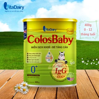 Sữa non Colosbaby Gold 0+ 400g, sữa bột hỗ trợ tăng cân, tăng cường miễn dịch cho bé - VitaDairy