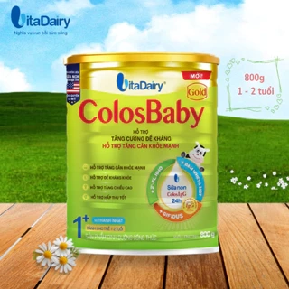 Sữa non COLOSBABY GOLD 1+ 800g, sữa bột giúp bé tăng cân - VitaDairy