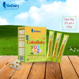 Sữa non Colosbaby Gold D3K2 0+ 69g (dạng gói) - hộp 15 tép nhỏ - VitaDairy