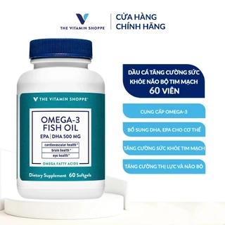 Viên uống dầu cá Omega 3 Fish Oil giúp bổ não sáng mắt tăng cường sức khỏe tim mạch