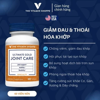 Viên uống giảm đau, thoái hóa Khớp The Vitamin Shoppe ULTIMATE GOLD JOINT-CARE 60 viên