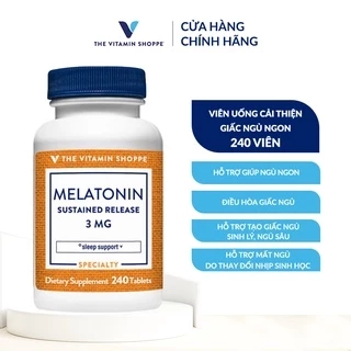Viên uống hỗ trợ giấc ngủ ngon Melatonin giải phóng kéo dài Melatonin Sustained Release 3 MG
