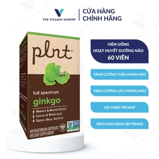 Viên uống hoạt huyết dưỡng não PLNT Ginkgo tăng cường tuần hoàn 60 viên