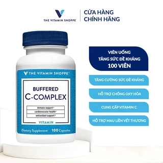 Viên uống tăng sức đề kháng THE VITAMIN SHOPPE Buffered C-Complex 100 viên