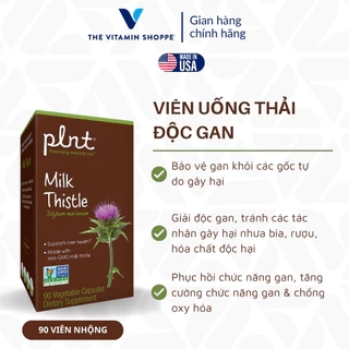 Viên Uống Thải Độc, Tăng Cường Chức Năng Gan PLNT Milk Thistle chiết xuất kê sữa 90 viên