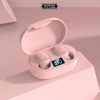 Tai nghe nhét tai mini VITOG E7s Bluetooth 5.3 chống nước giảm tiếng ồn thông minh cho Samsung Huawei Xiaomi