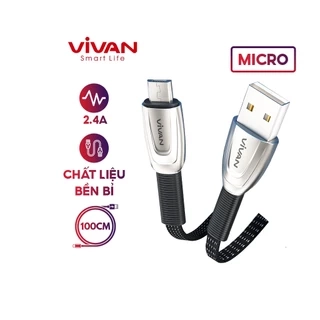 Cáp Sạc Nhanh Type-C/ MICRO VIVAN BTK-CS/ BTK-MS 3A 1m