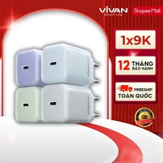 Củ Sạc Nhanh VIVAN Power 20T Công Suất 20W Cổng USB-C