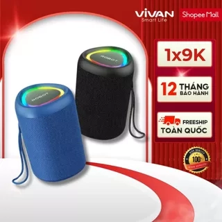 Loa Bluetooth Mini VIVAN RB120 Công Suất 5W Đèn Led RGB Hỗ Trợ Kết Nối Thẻ Nhớ - Hàng Chính Hãng
