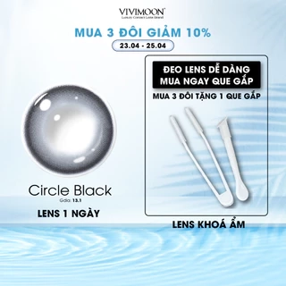 Kính áp tròng VIVIMOON LENS 1 ngày màu nâu trà sữa tự nhiên Milk Tea Brown (Giá 01 chiếc)