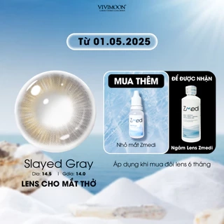 Kính áp tròng VIVIMOON EYECONIC lens cận cho mắt giãn tròng to 14.5mm, lens 06 tháng (Giá 01 đôi)