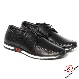 Giày mọi da bò thật màu đen trẻ trung VO Shoes_2997